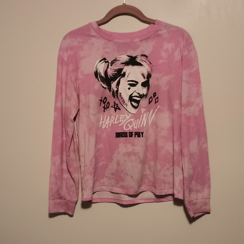 Harley Quinn Birds Of Prey WBEI & DC Ladies Long Sleeve Shirt Medium